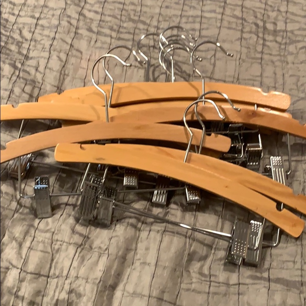 12 inch wooden hangers set of 10